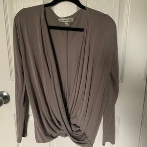 Abercrombie & Fitch long sleeve cross blouse